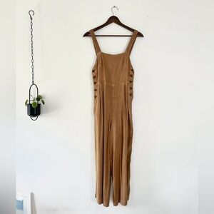 American Eagle Linen Wide Leg Jumpsuit Overalls
